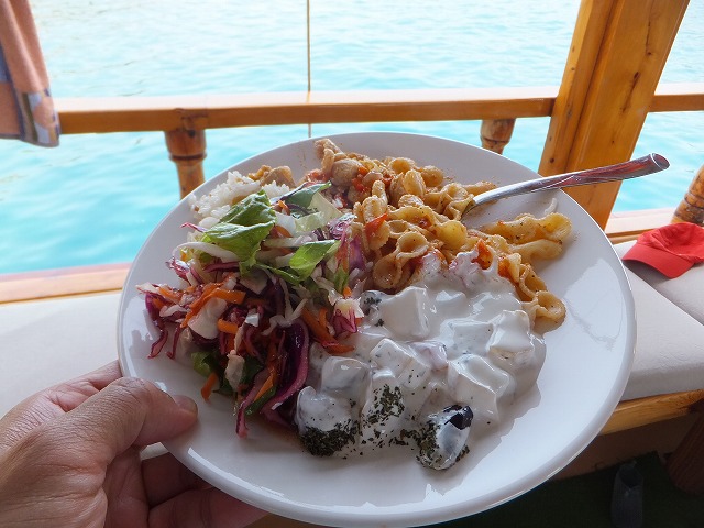 地中海クルーズで食べたランチ