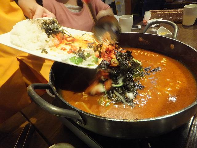 おじやセットをトッポギ鍋に