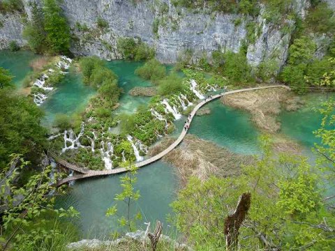 ガイドブックによく映っている写真：プリトヴィツェ国立公園