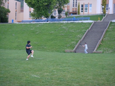 ワーホリで韓国人の友達と野球
