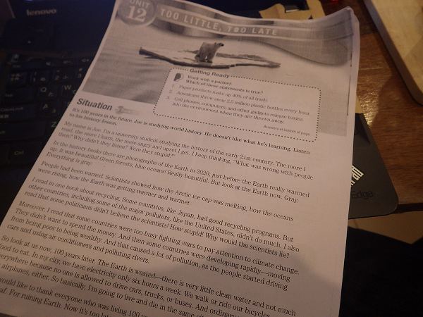 環境問題について:タイ語学学校授業でのトピック