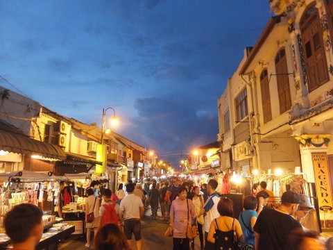 マラッカ:ジョンカーストリートのナイトマーケット