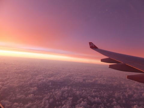 飛行機でマラッカから東京羽田に帰ります