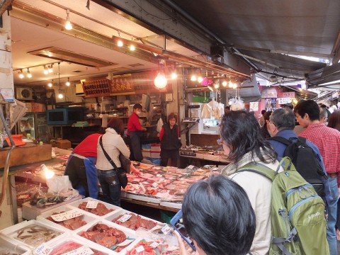 築地市場の様子