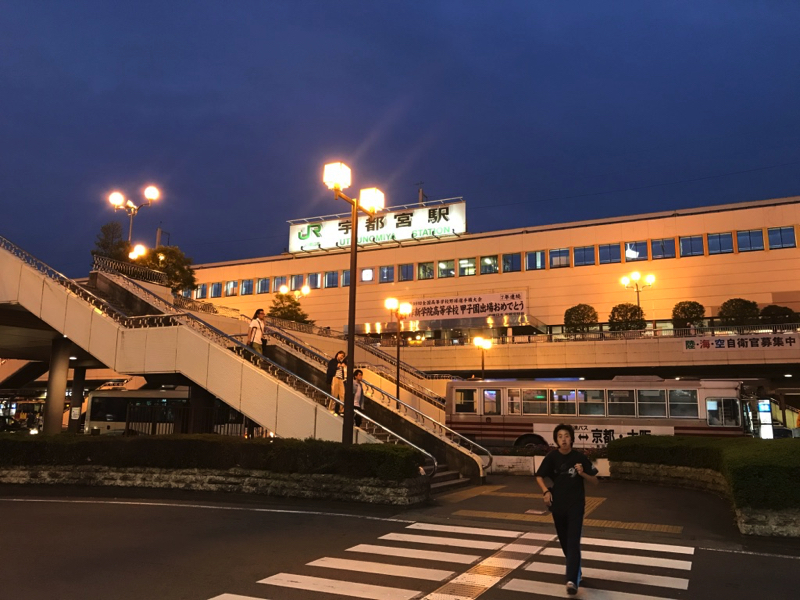 JR宇都宮駅！バイクでやってきました！