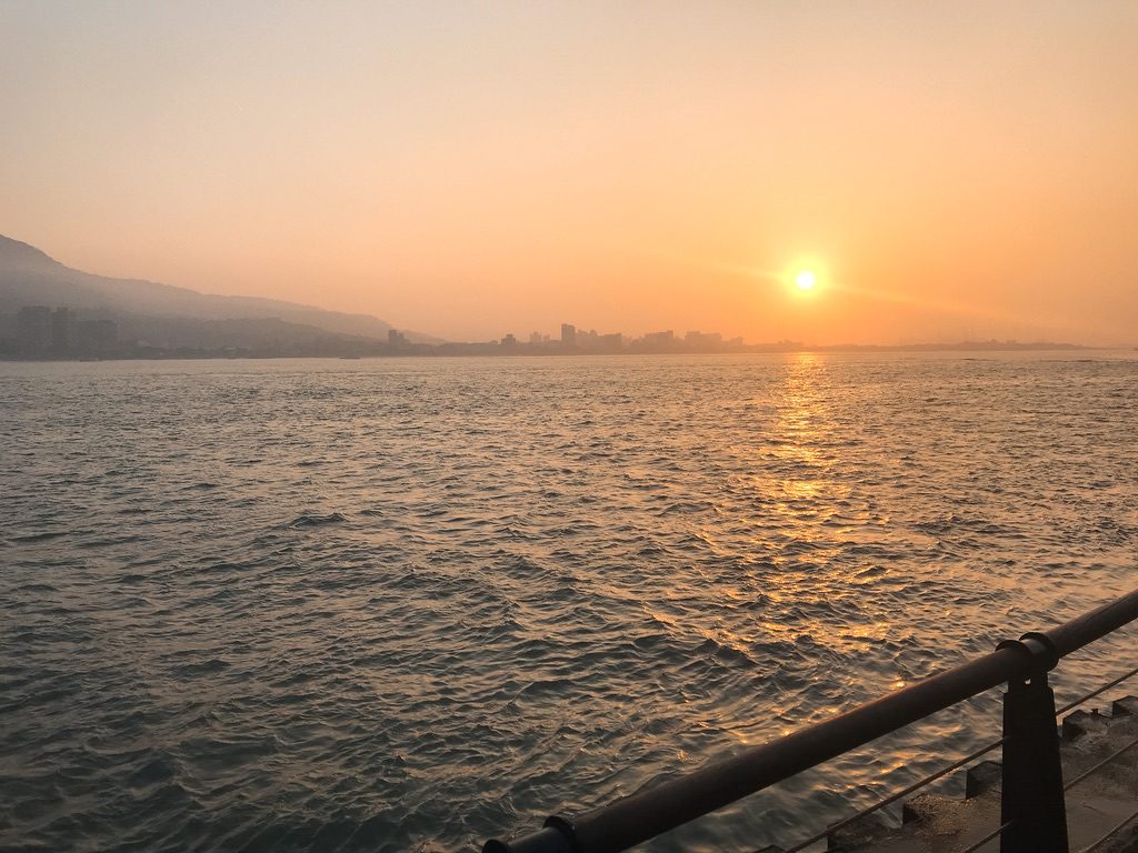 淡水の夕日・台湾旅行