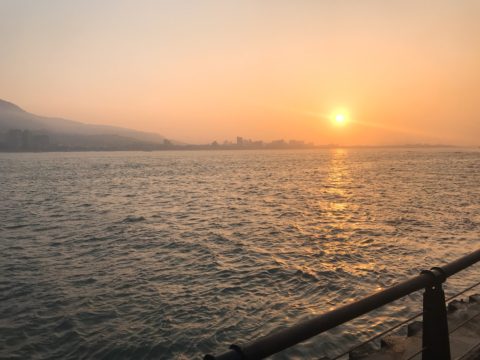 淡水の夕日・台湾旅行